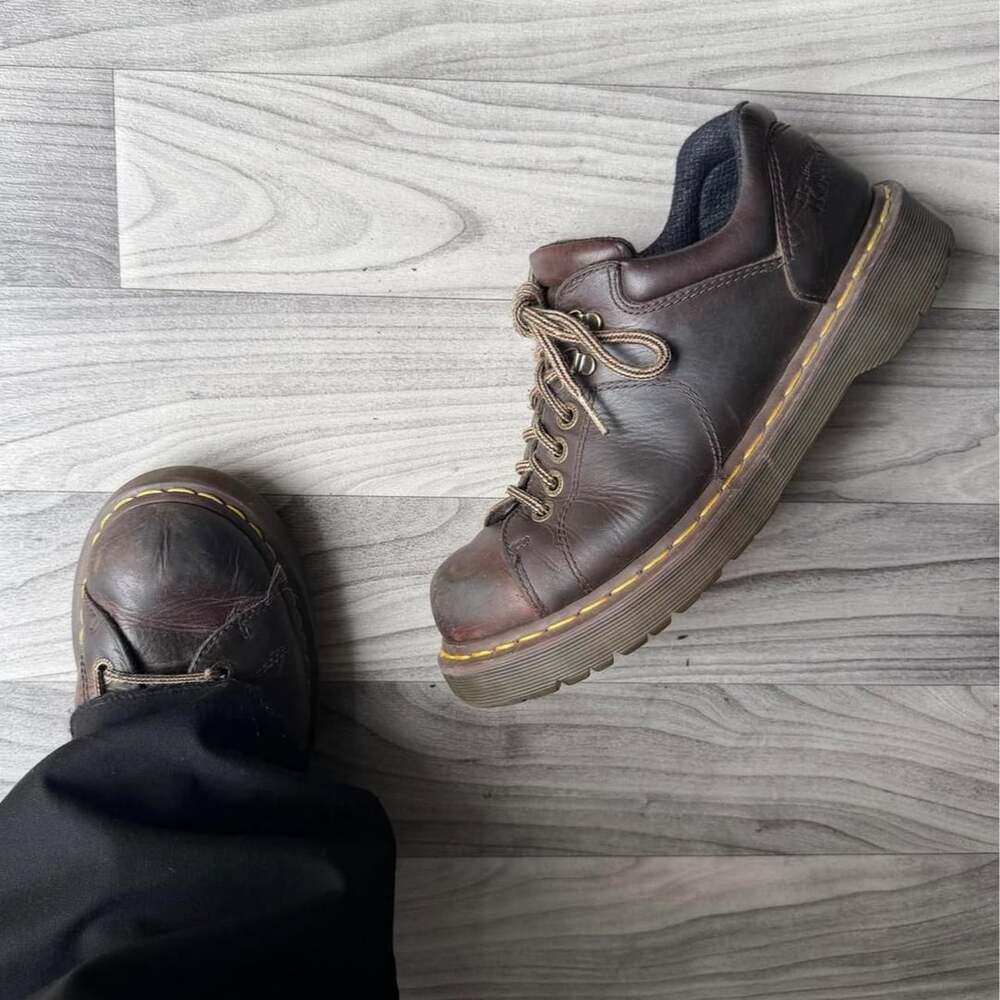 Dr. Martens 8312 Chunky Brown Leather Oxford Shoes
